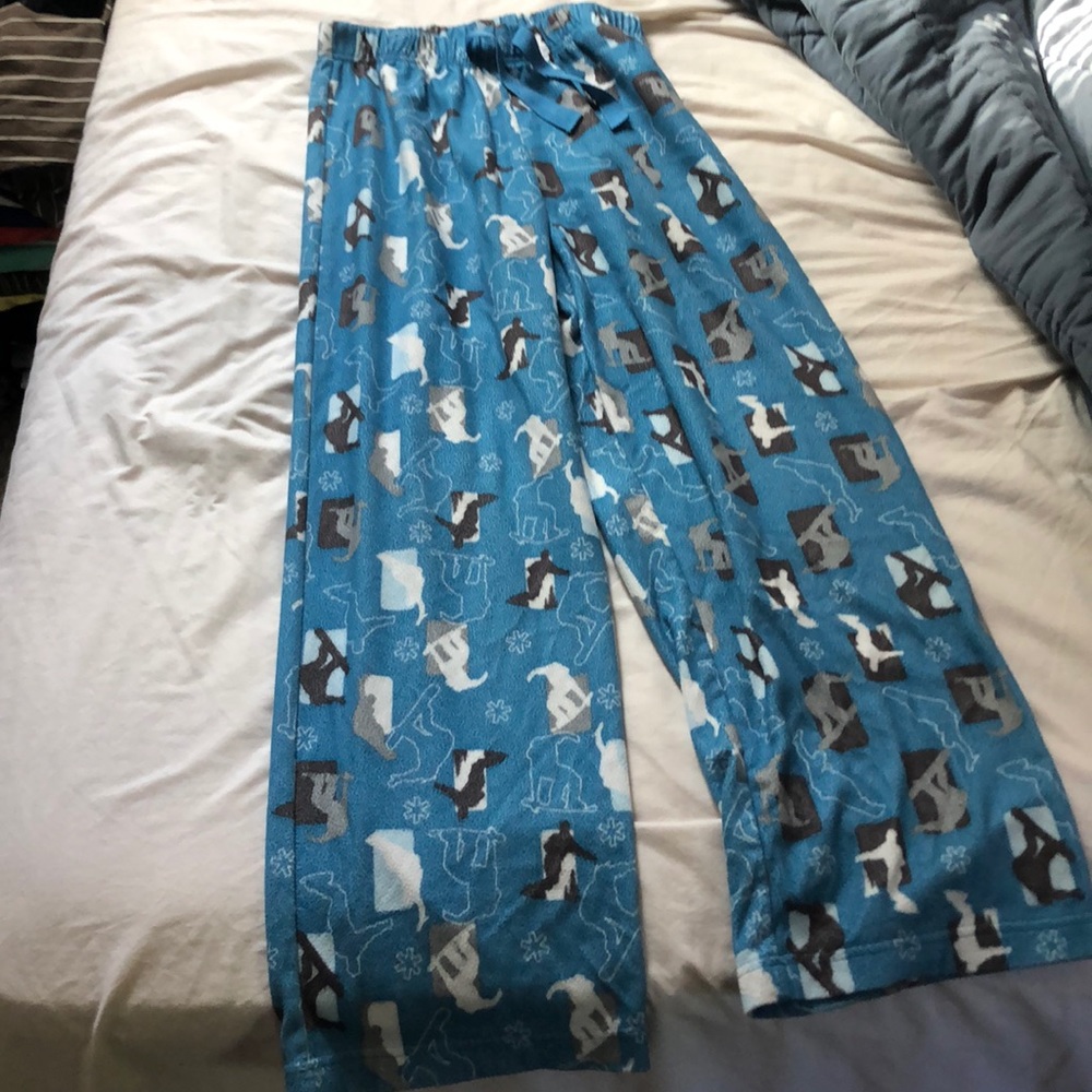 Snowboard Print Drawstring  PJ Pants